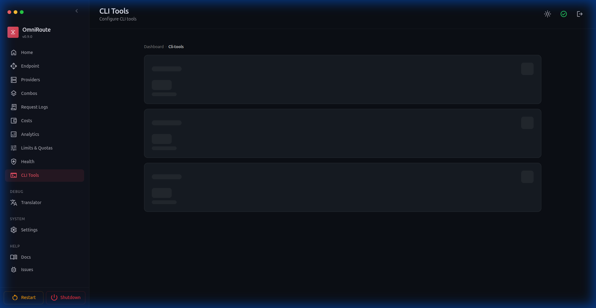 CLI Tools Dashboard